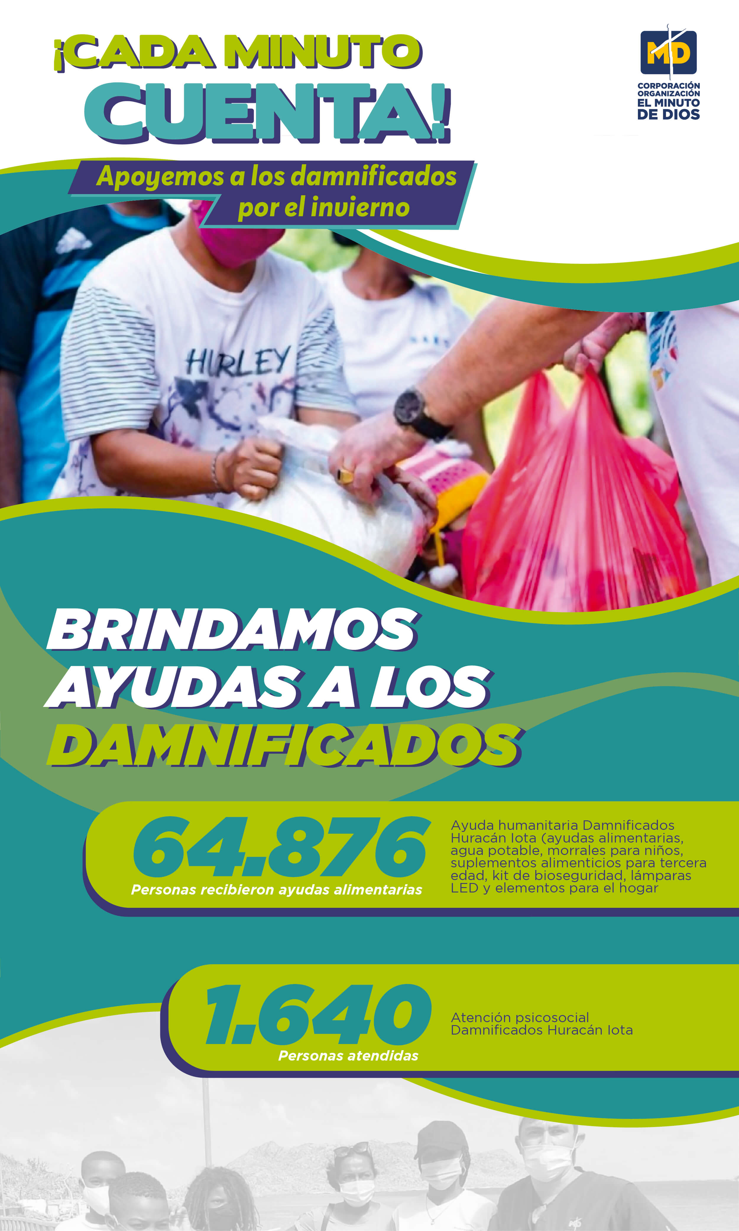 Imagen de ayuda a damnificados por el invierno